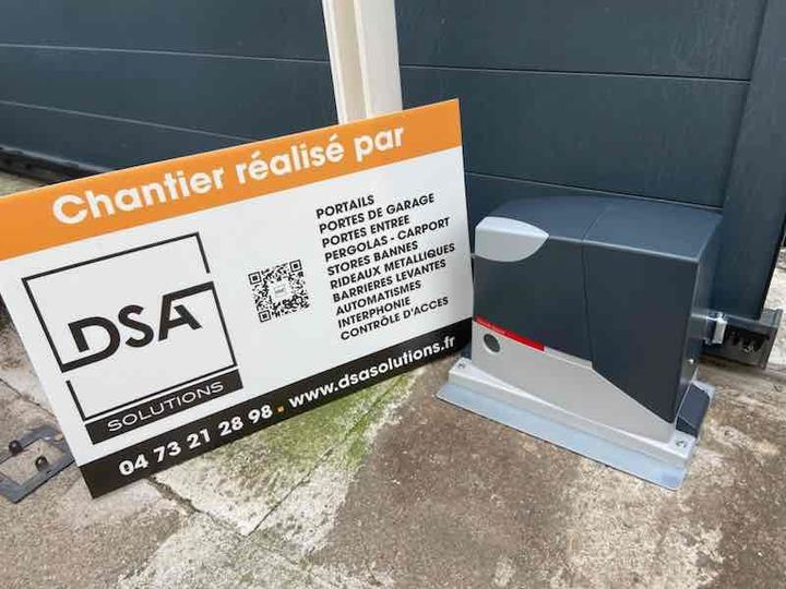 Installation d'un automatisme pour portail coulissant NICE Hi Speed à Aubière, Clermont-Ferrand, DSA Solutions