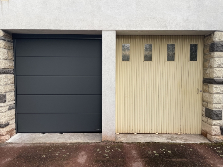 Installation de deux portes de garage sectionnelles Hormann à Clermont-Ferrand