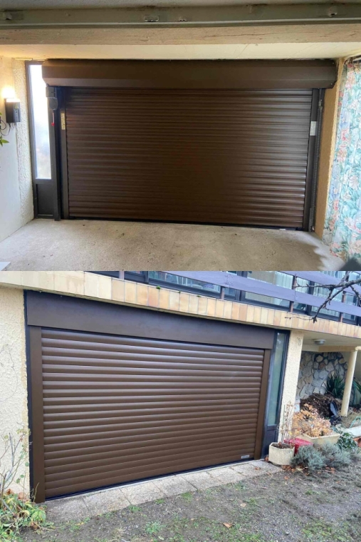 Installation d'une porte de garage enroulable Hörmann à Issoire